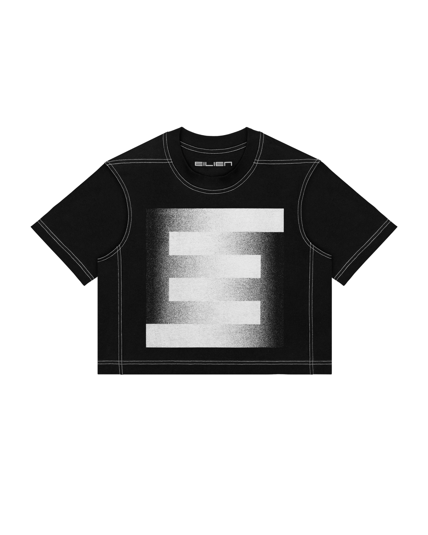 CROPPED FRAMEWORK T-SHIRT – EE MONOGRAM NEG