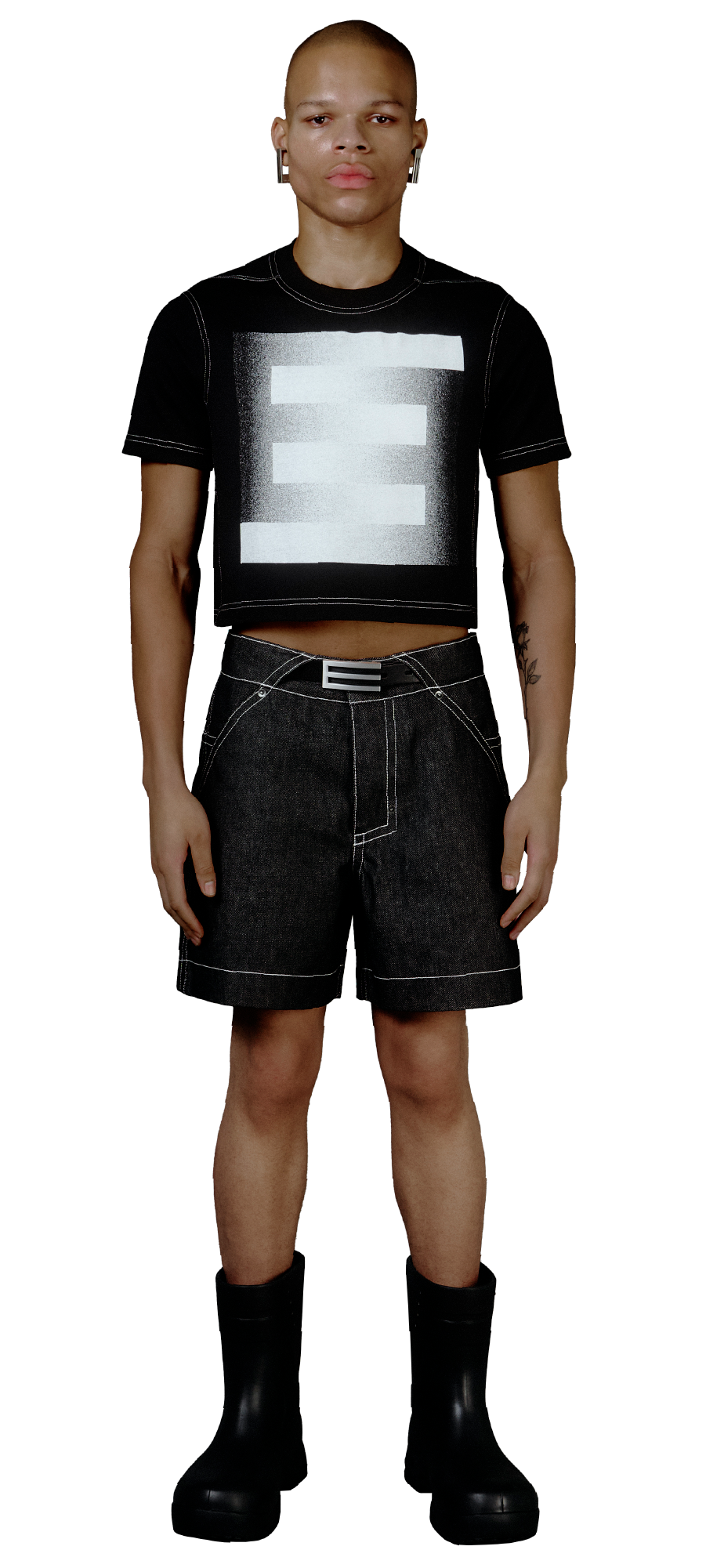 CROPPED FRAMEWORK T-SHIRT – EE MONOGRAM