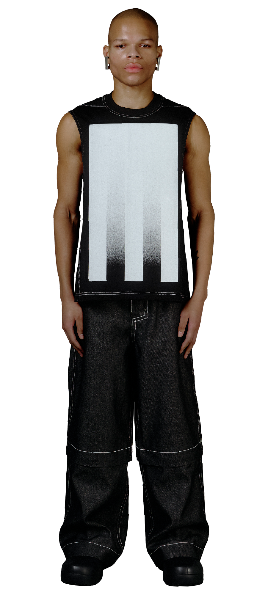 SLEEVELESS FRAMEWORK T-SHIRT – MONOLITH E