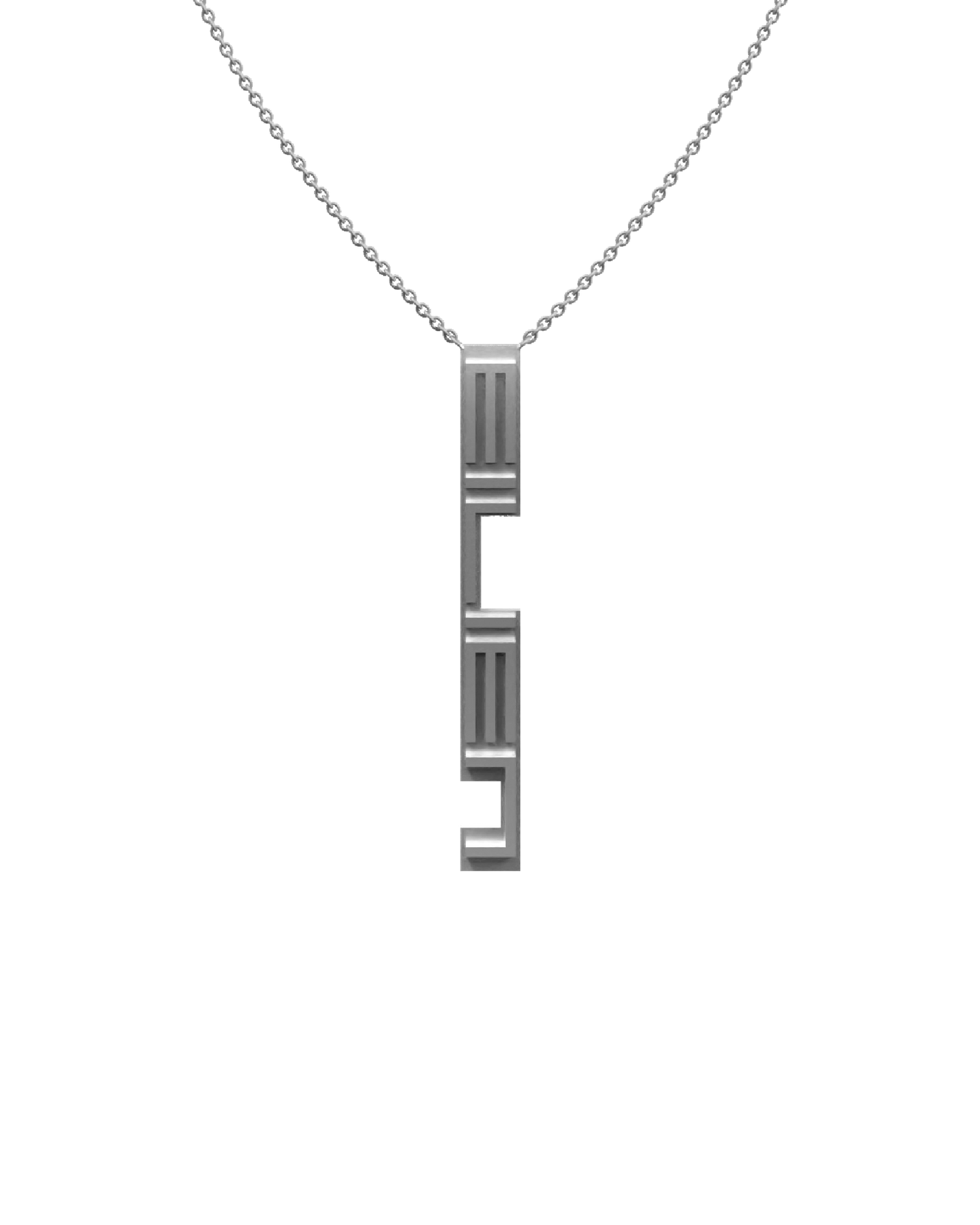 NAMEPLATE NECKLACE – VERTICAL