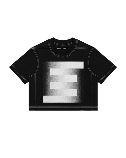 CROPPED FRAMEWORK T-SHIRT – EE MONOGRAM NEG
