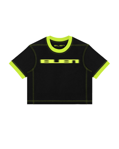 CROPPED RINGER FRAMEWORK T-SHIRT – EILIEN PULSAR