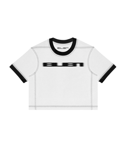 CROPPED RINGER FRAMEWORK T-SHIRT – EILIEN PULSAR