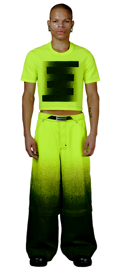 CROPPED FRAMEWORK T-SHIRT – EE MONOGRAM NEG