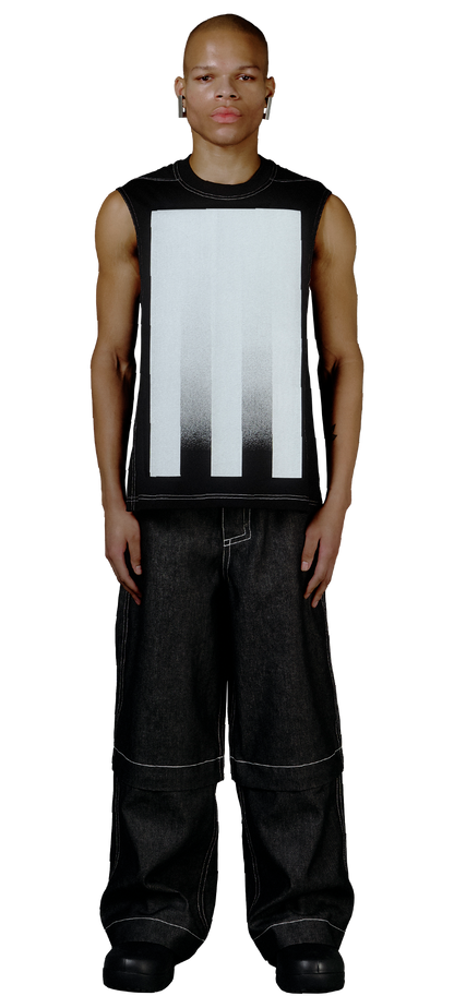 SLEEVELESS FRAMEWORK T-SHIRT – MONOLITH E